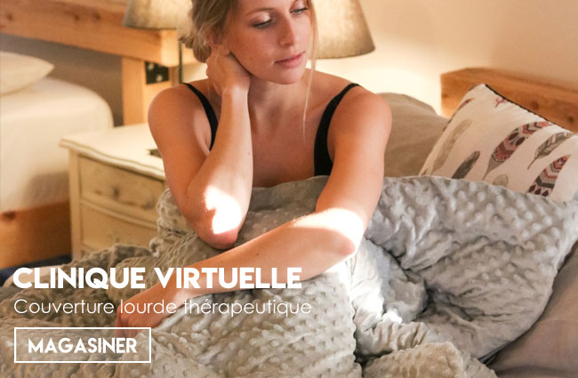 Couverture lourde lestée