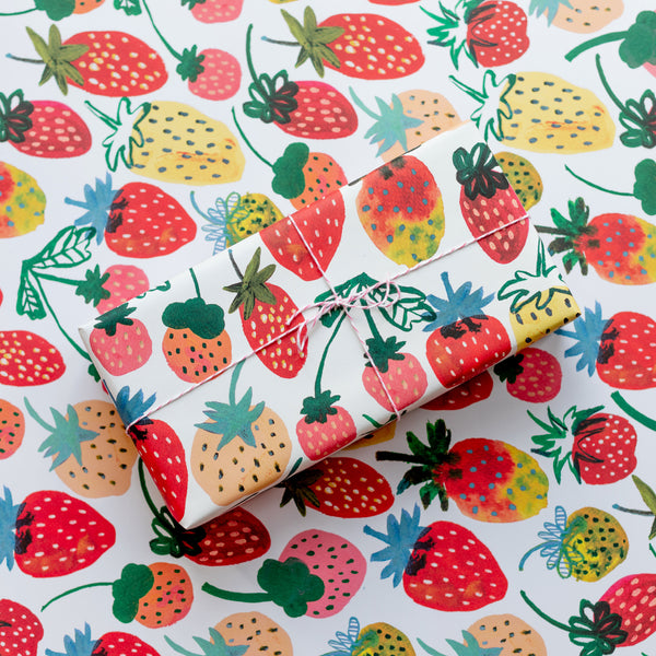 Papier d’emballage – Les fraises