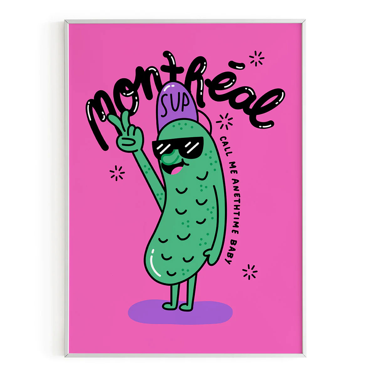 Affiche cornichon – Call me anethtime