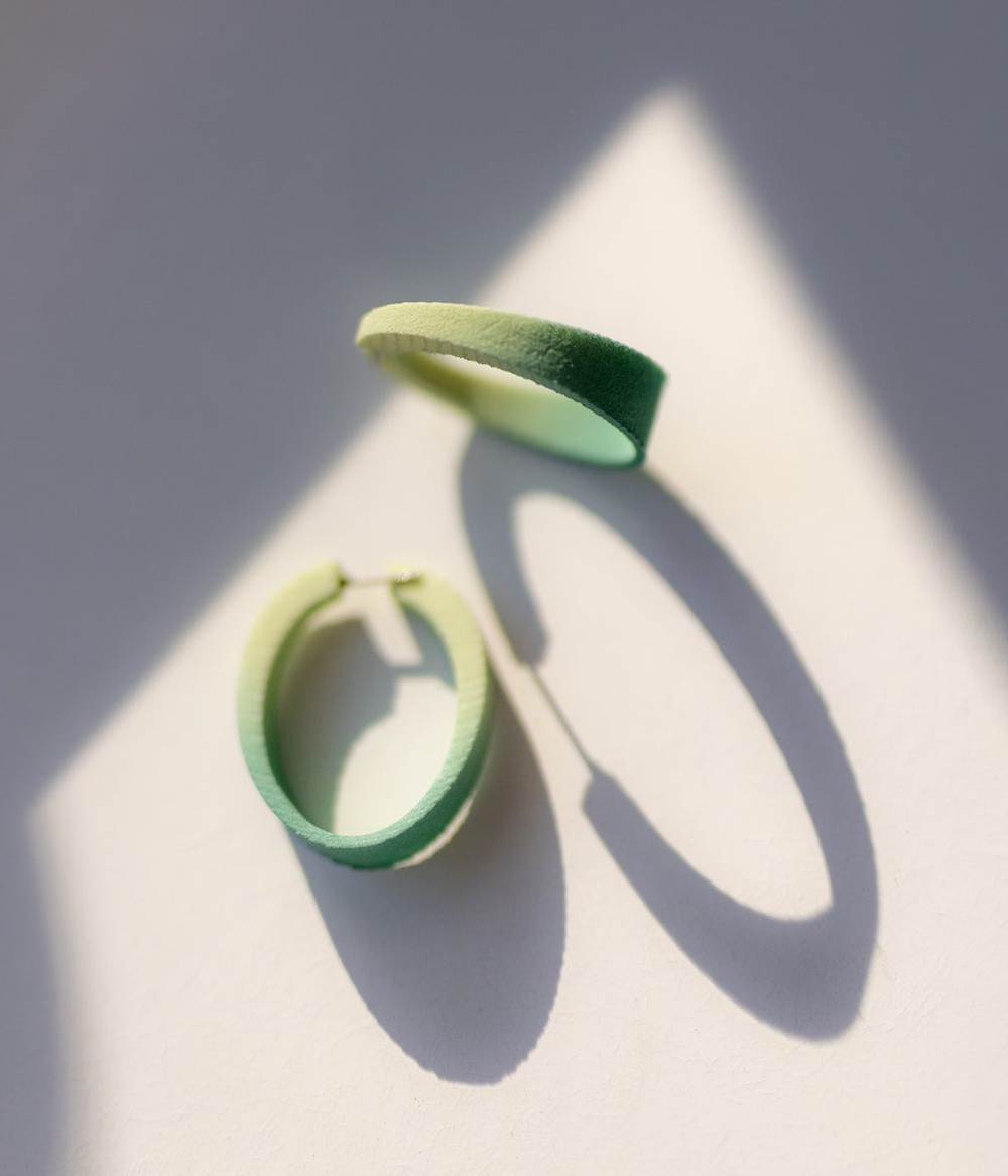 Boucles d'oreilles OVALES Bijoux 3D Idée Cadeau Québec