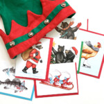 Cartes de voeux de Noël avec touche de fantaisie