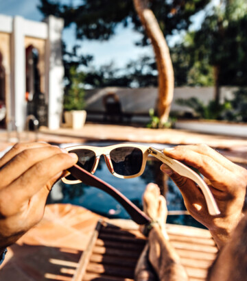 Lunettes de soleil en bois d’érable canadien