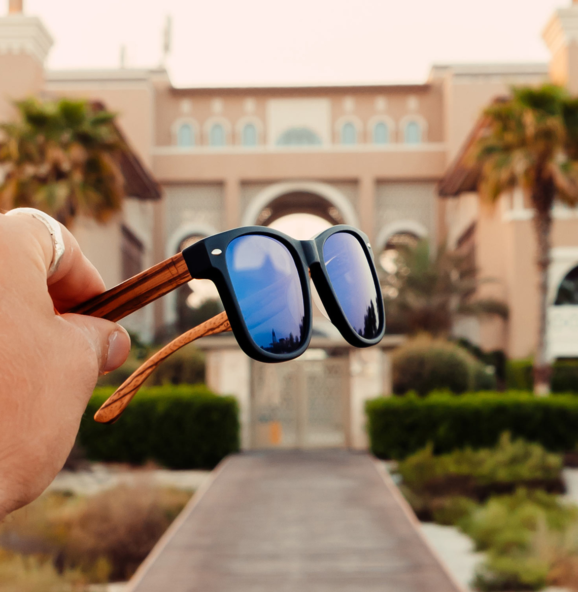 Lunettes de soleil en bois – Modèle Los Angeles