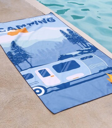 Serviette en microfibre – La vie est bien meilleure en camping