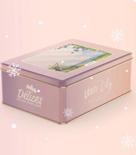 Boîte de biscuits sablés aux bleuets