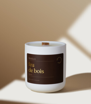 Bougie de soya – Feu de bois