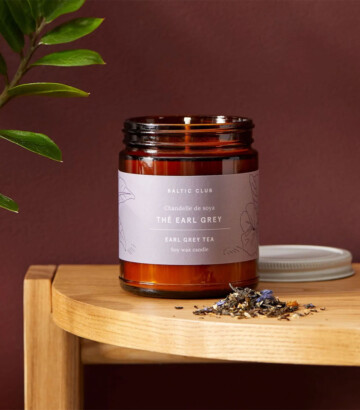 Bougie de soya – Thé Earl Grey