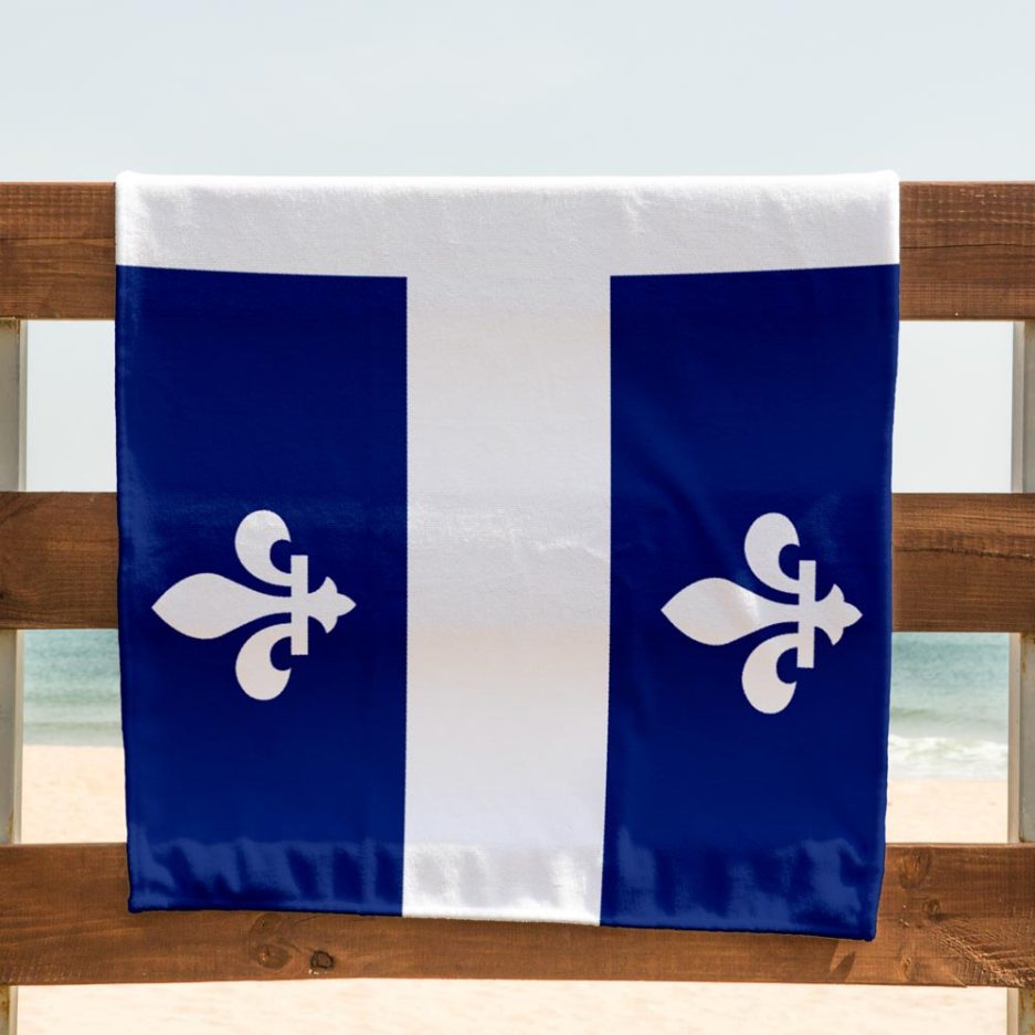 Serviette en microfibre – Drapeau du Québec