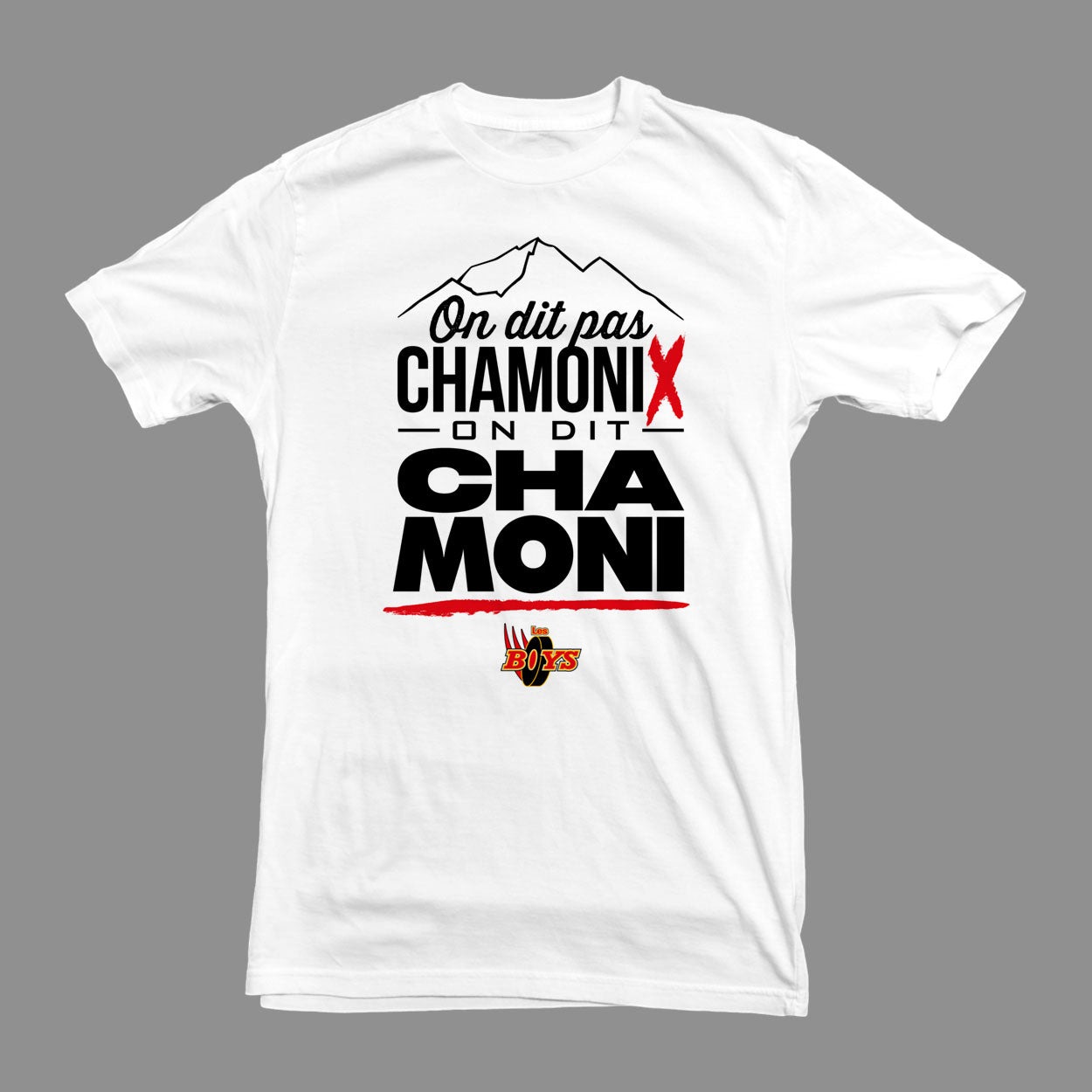 Chandail – On dit pas ChamoniX