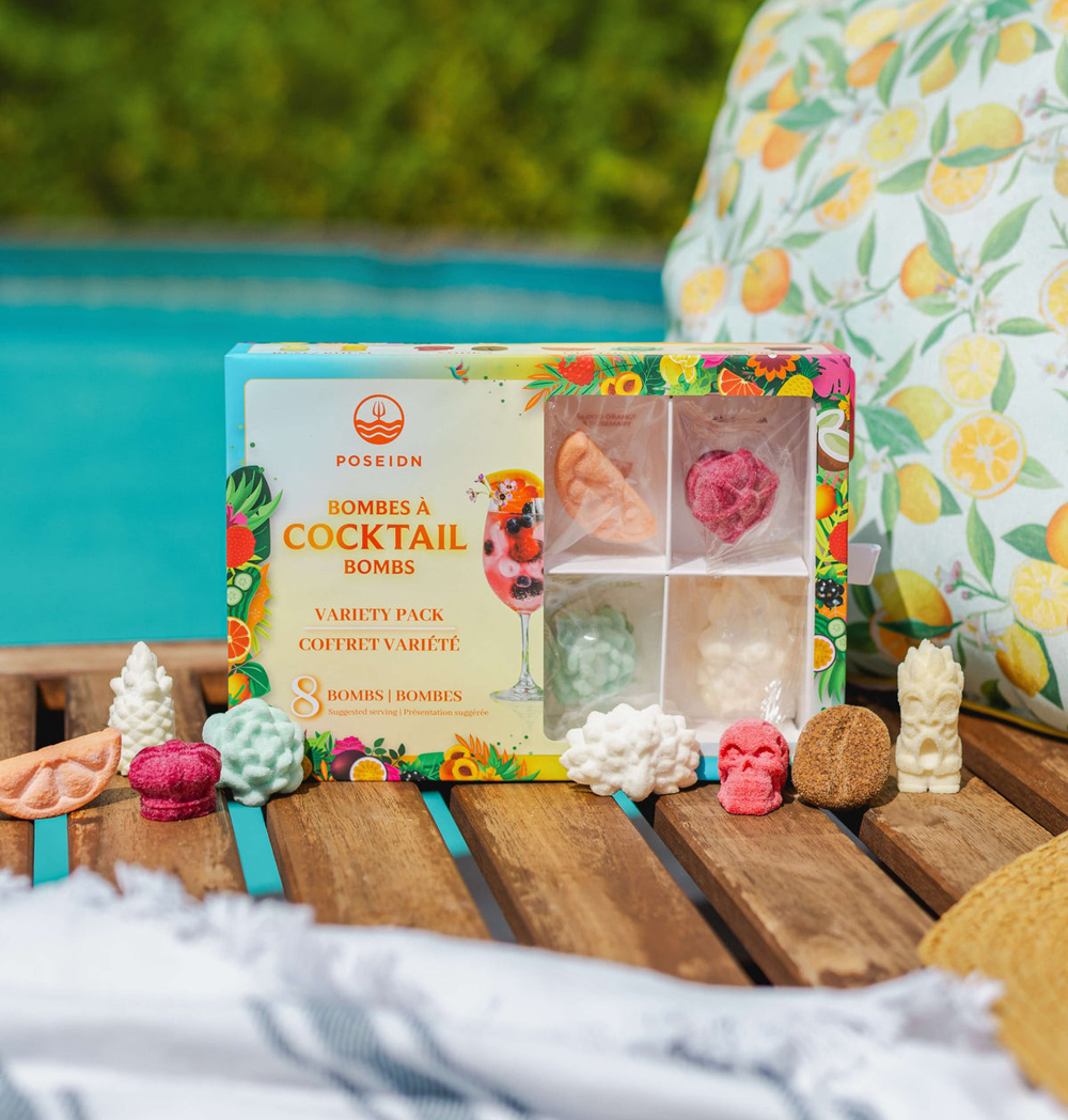 Coffret de 8 bombes à cocktail 3D