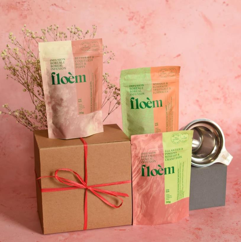25 Cadeaux de Noël - Coffret d'infusions boréales québécoises