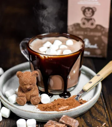 Boîte de 4 bombes à chocolat chaud 3D – Oursons