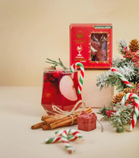 Sangria de Noël – Bombes à cocktail 3D
