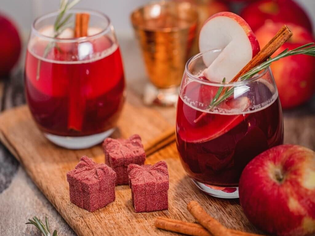 Cadeaux d'hôtesse : Bombes à cocktails 3D sangria des Fêtes