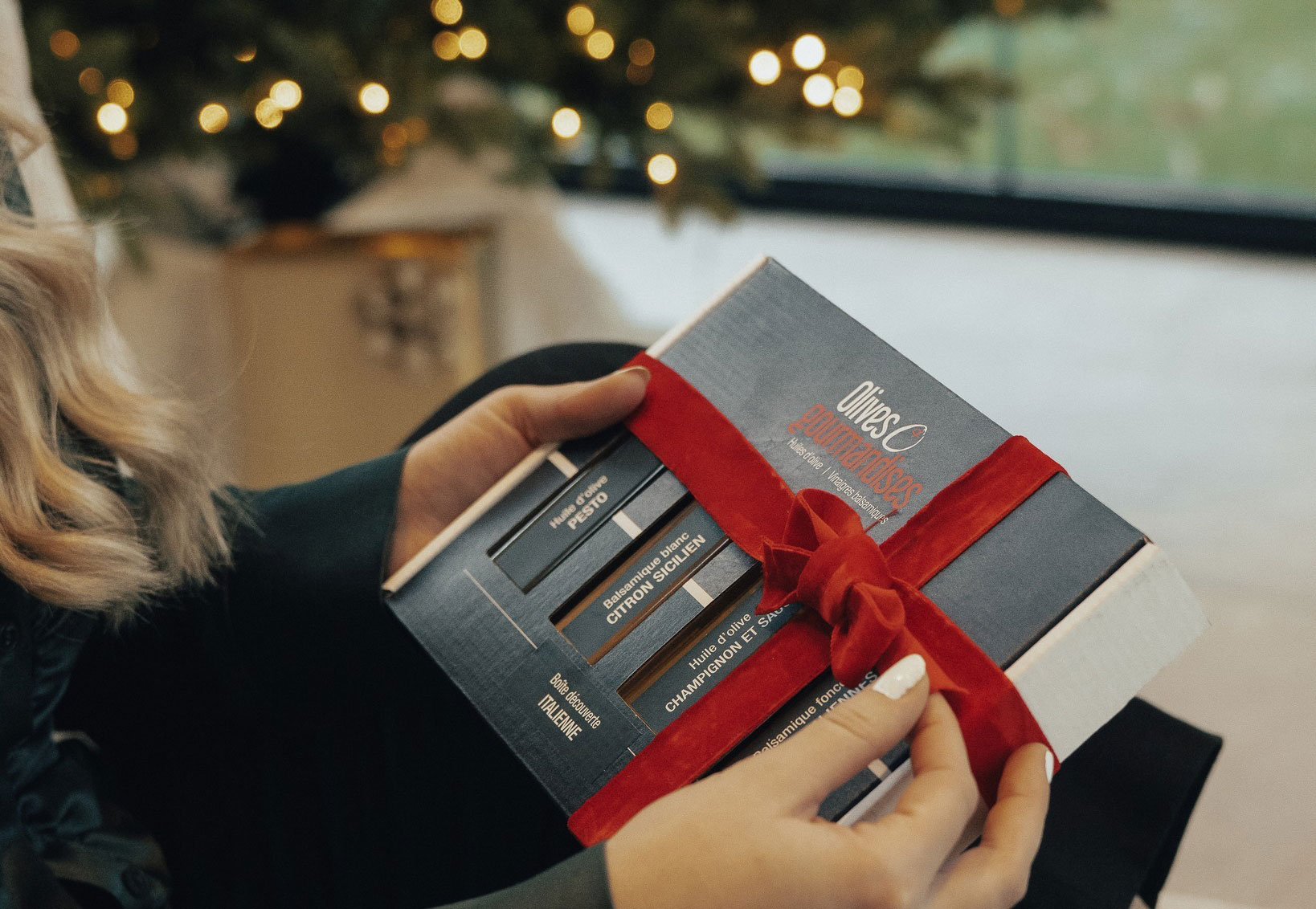 Coffret d'huiles d'olive à offrir en cadeau de Noël