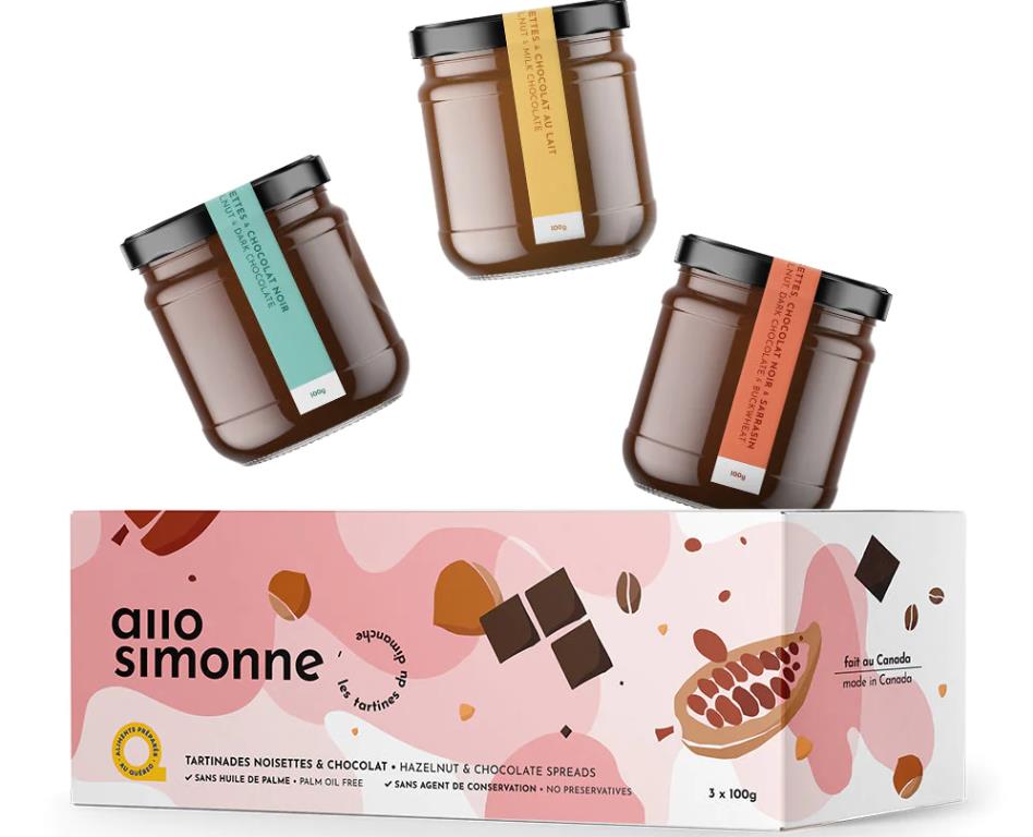Pot de tartinade choco-noisettes