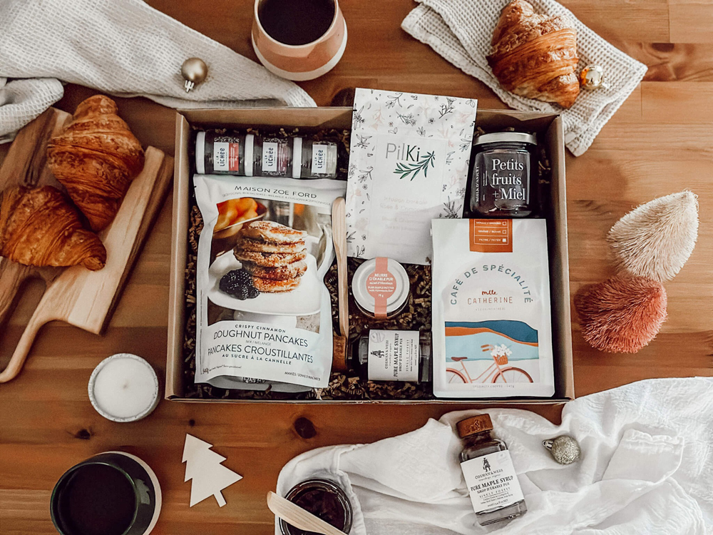 Boîte pour le brunch à offrir à la Saint-Valentin