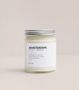 Chandelle à massage – Amsterdam (Chaï + Orange)