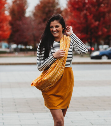 Foulard multifonction avec poche – Coton
