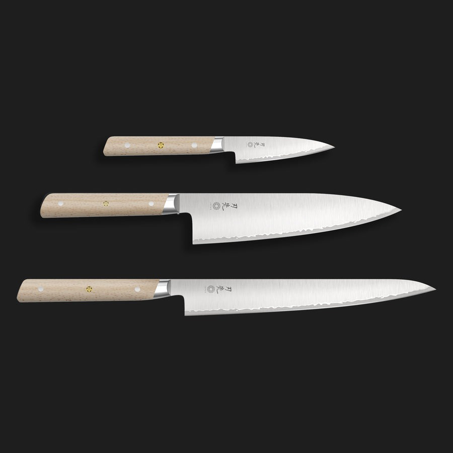 Ensemble de 3 couteaux japonais – Hazaki