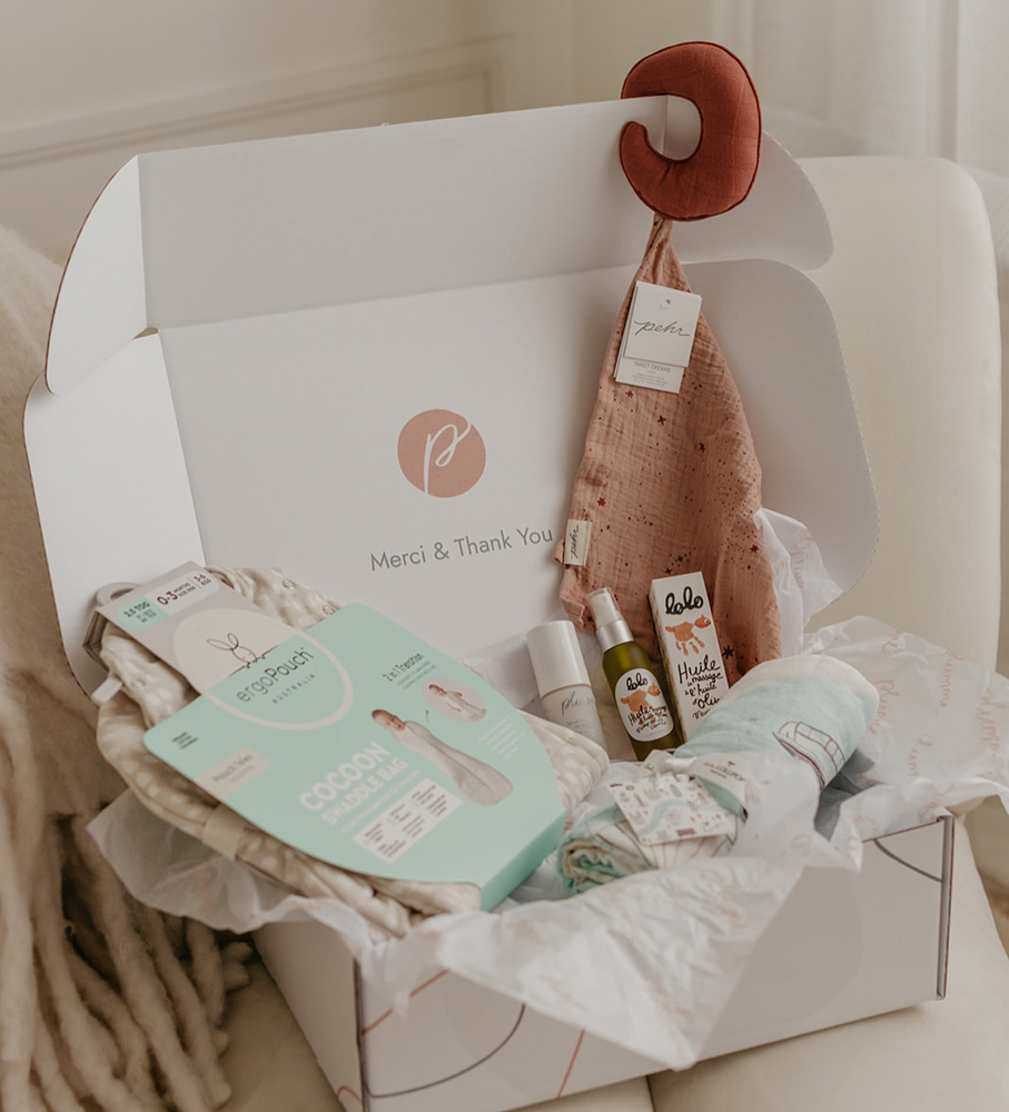 Boîte cadeaux pour bébé personnalisée