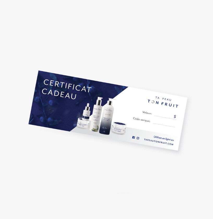 Carte-cadeau – Ta Peau Ton Fruit