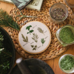 Ensemble à broder - Fines herbes