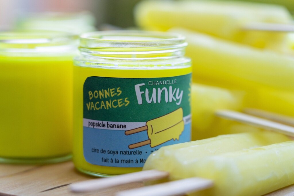 chandelle au popsicle au banane