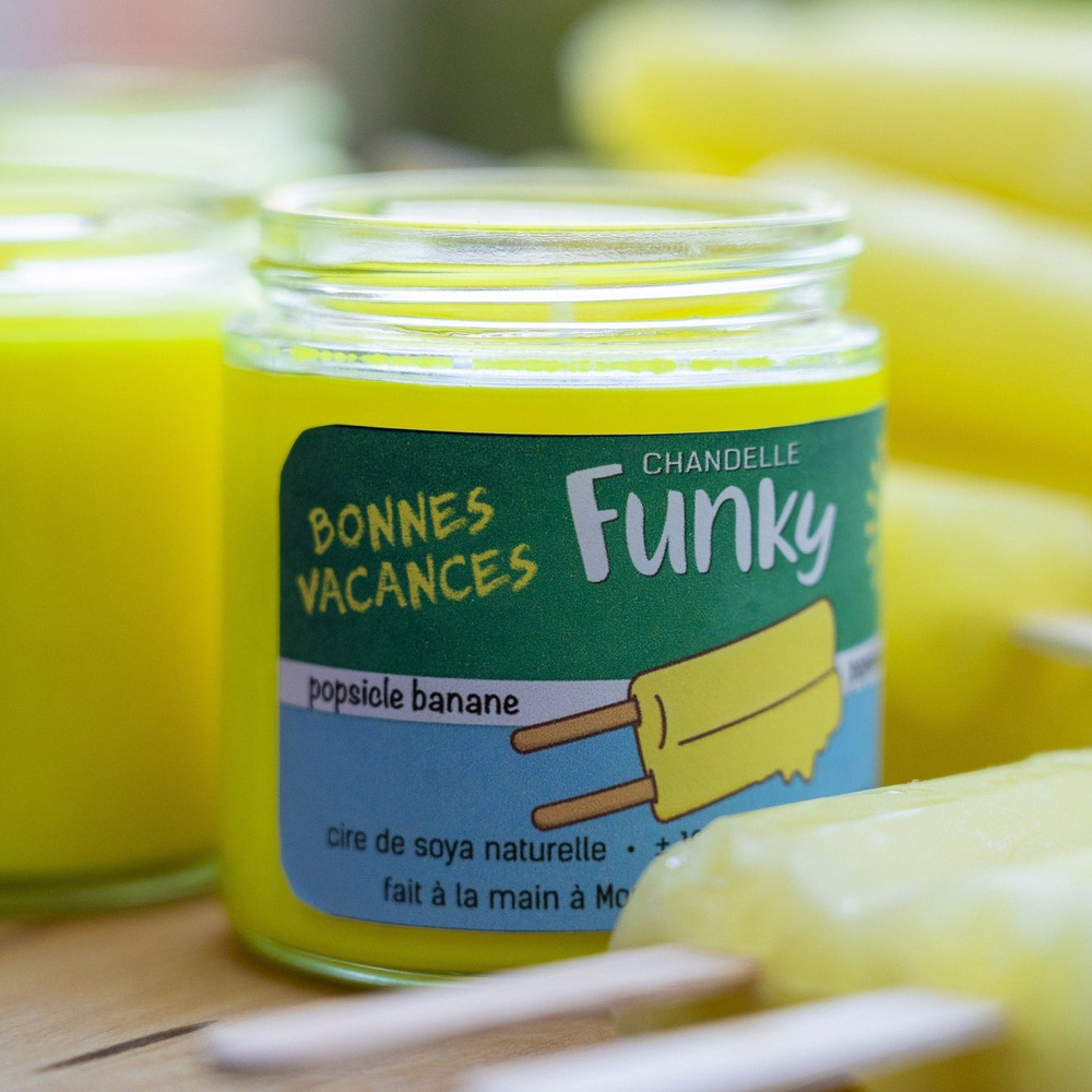 Chandelle au popsicle à la banane