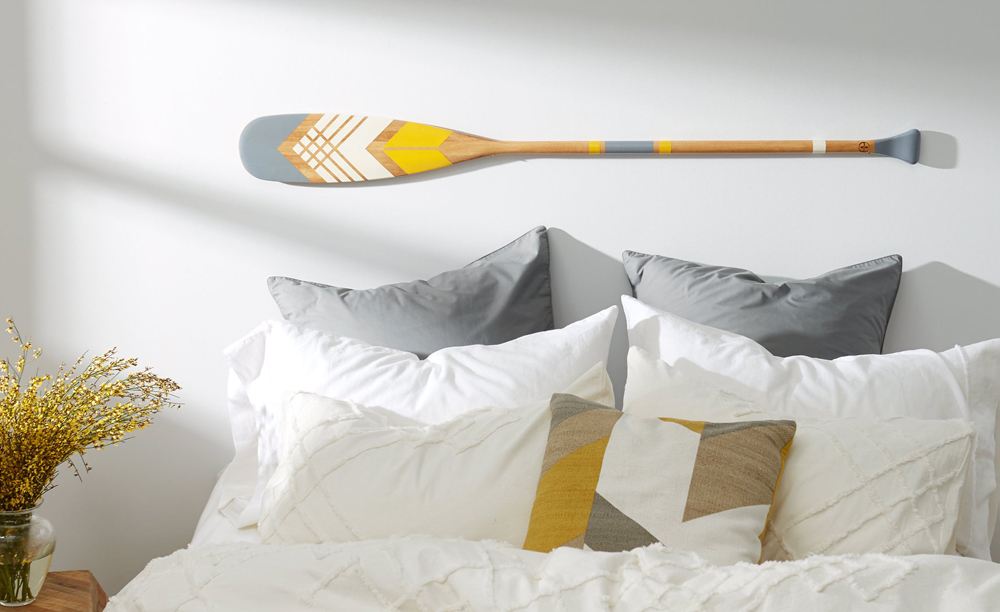 pagaie en bois décorative