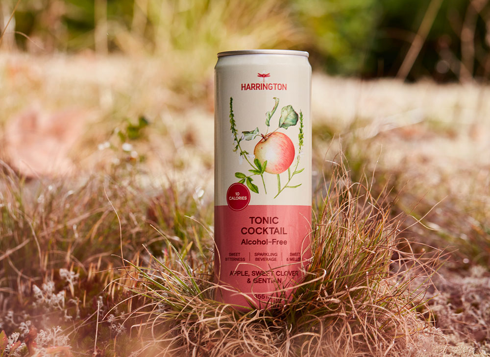 Cocktail tonique sans alcool au pomme et mélilot
