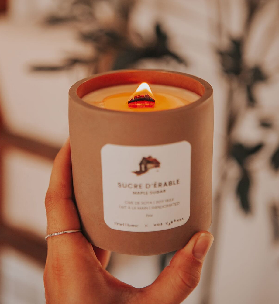 Bougie au sucre d’érable