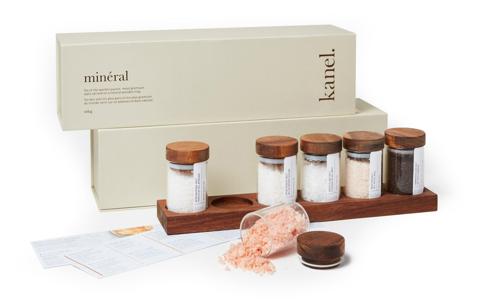 Coffret de collection de sels du monde