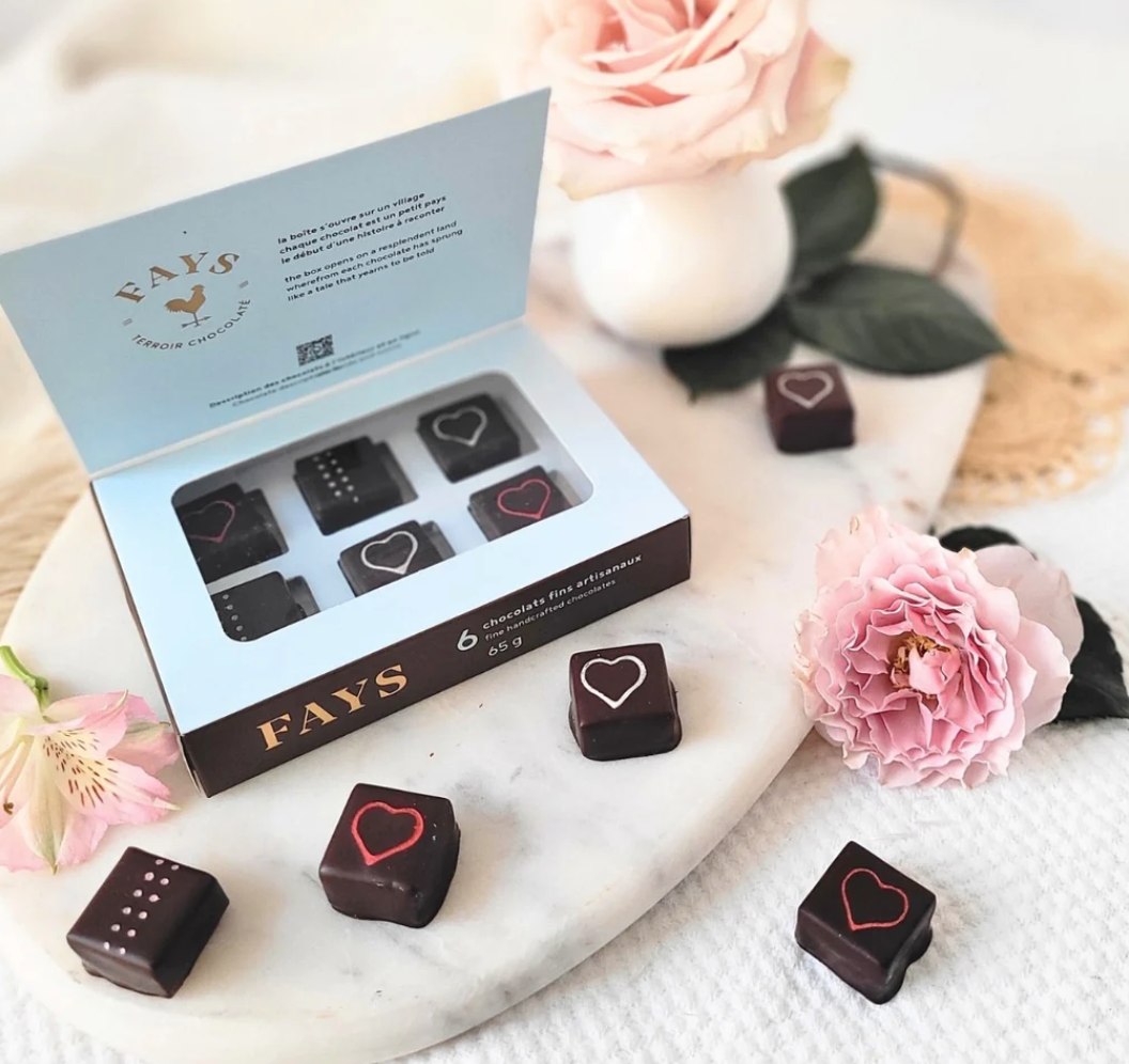 Boîte de 6 chocolats artisanaux FAYS