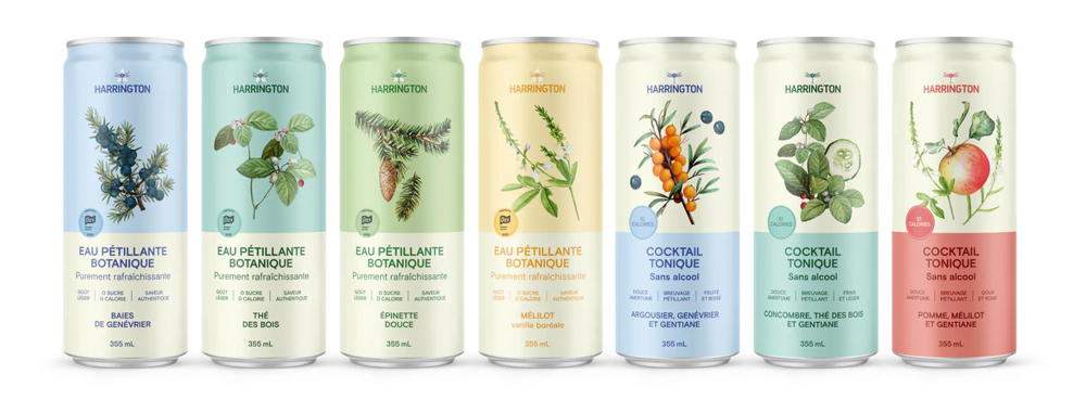 Eaux pétillantes et cocktails toniques Harrington, ensemble découverte