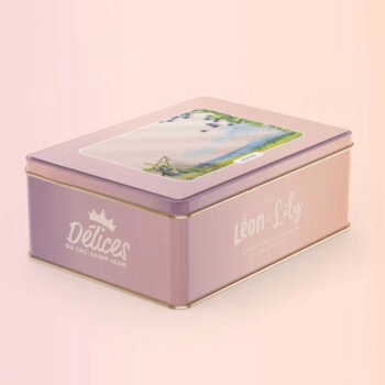 Boîte de biscuits sablés aux bleuets