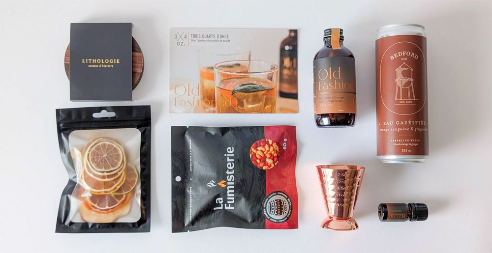 Boîte-cadeaux Old Fashioned pour de bons cocktails à la maison