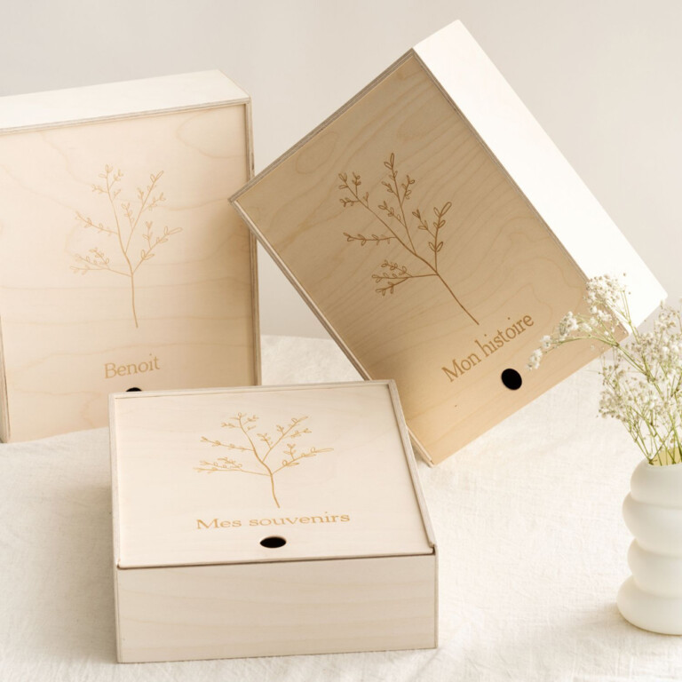 Creative Deco Blanc Boite Cadeau Personnalisé Bapteme Pour Garçon