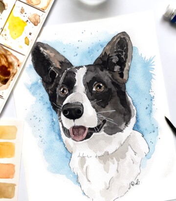 Portrait d’un animal de compagnie personnalisé