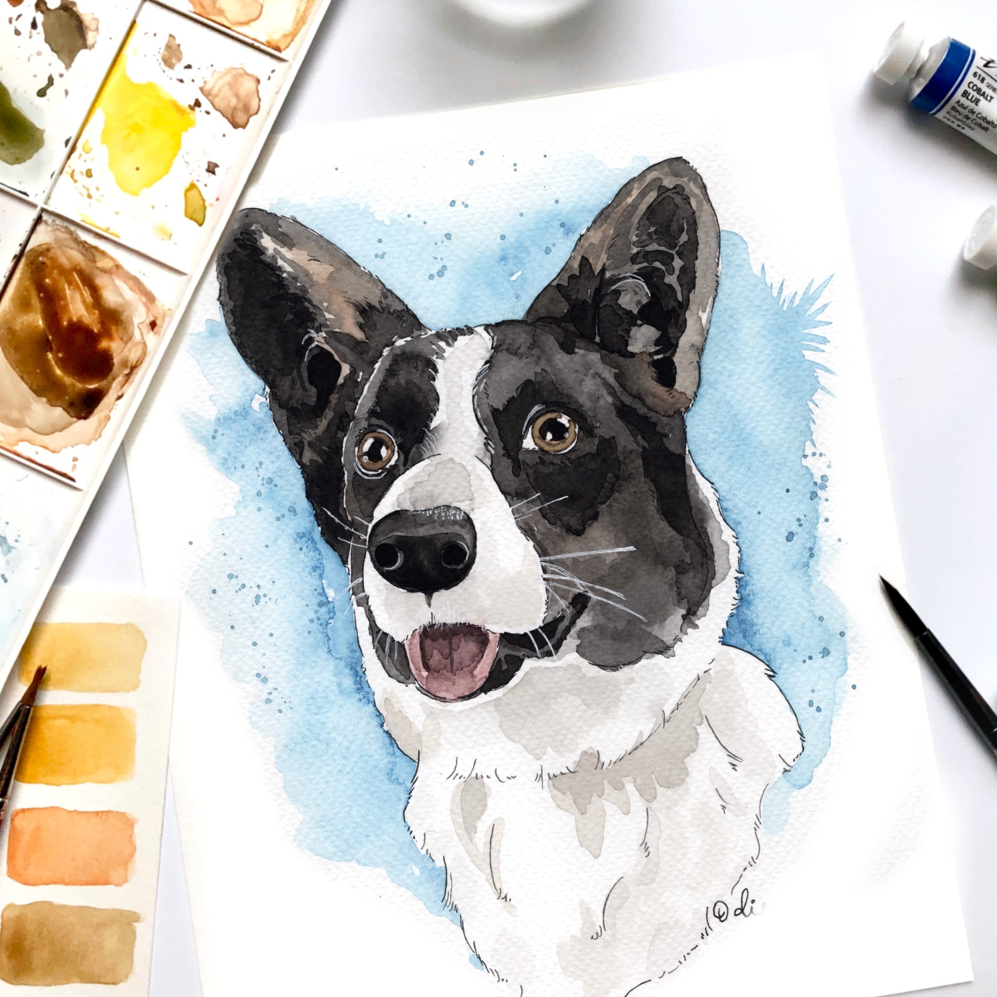 Portrait d&rsquo;un animal de compagnie personnalisé