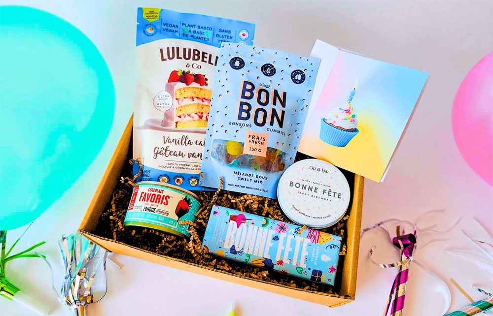 Boîte Bonne fête à offrir en cadeau d'anniversaire