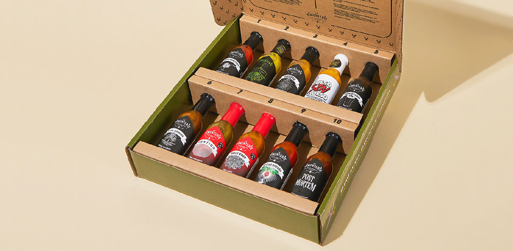 Boîte Challenge de sauces piquantes La Pimenterie