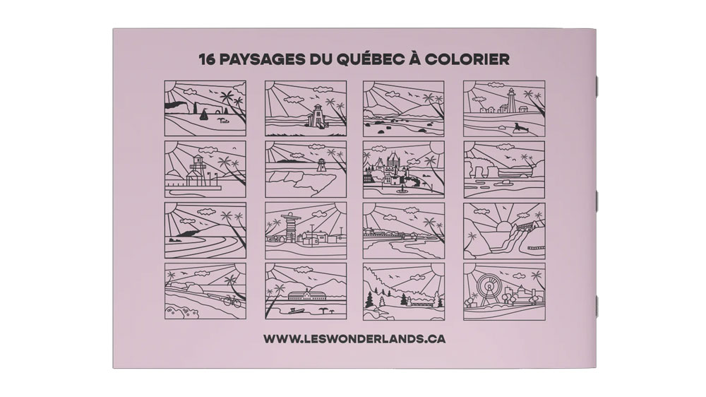 Cahier à colorier où le Québec est à l'honneur