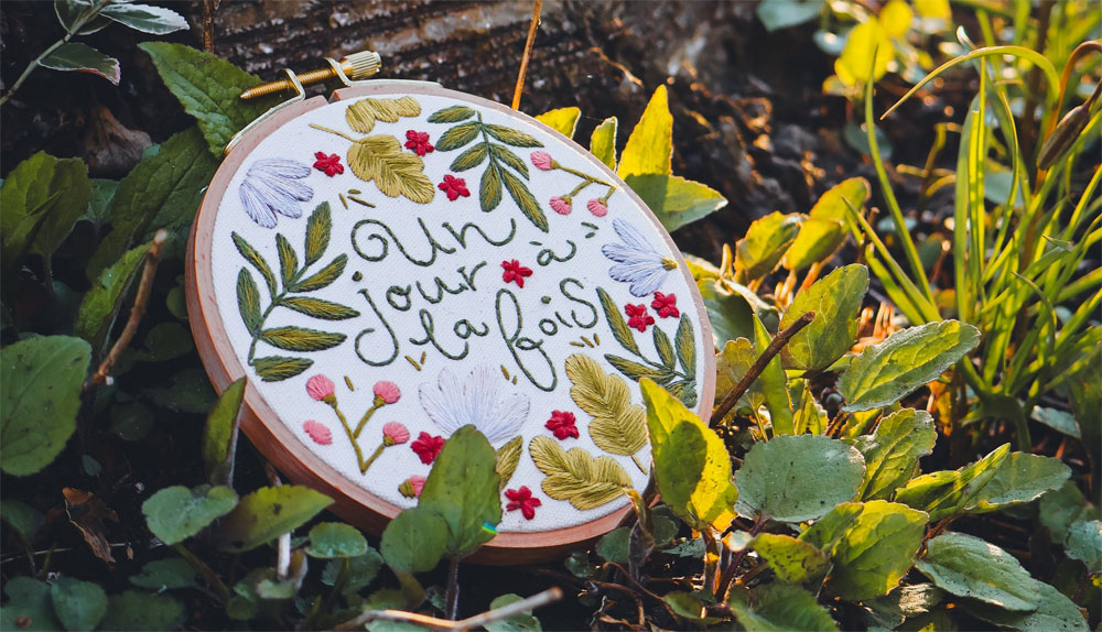 Kit de broderie à offrir en cadeau à votre soeur