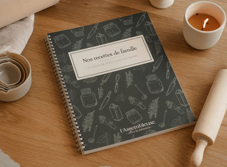 Livre de recettes de votre famille à offrir en cadeau à votre soeur