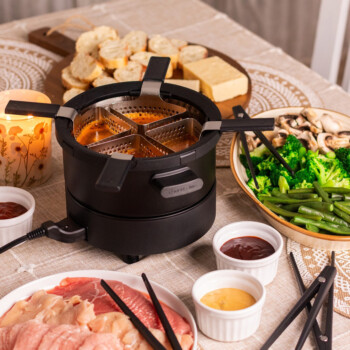 Fondussimo Mini – Ensemble à fondue Evolution 3-en-1 (4 personnes)