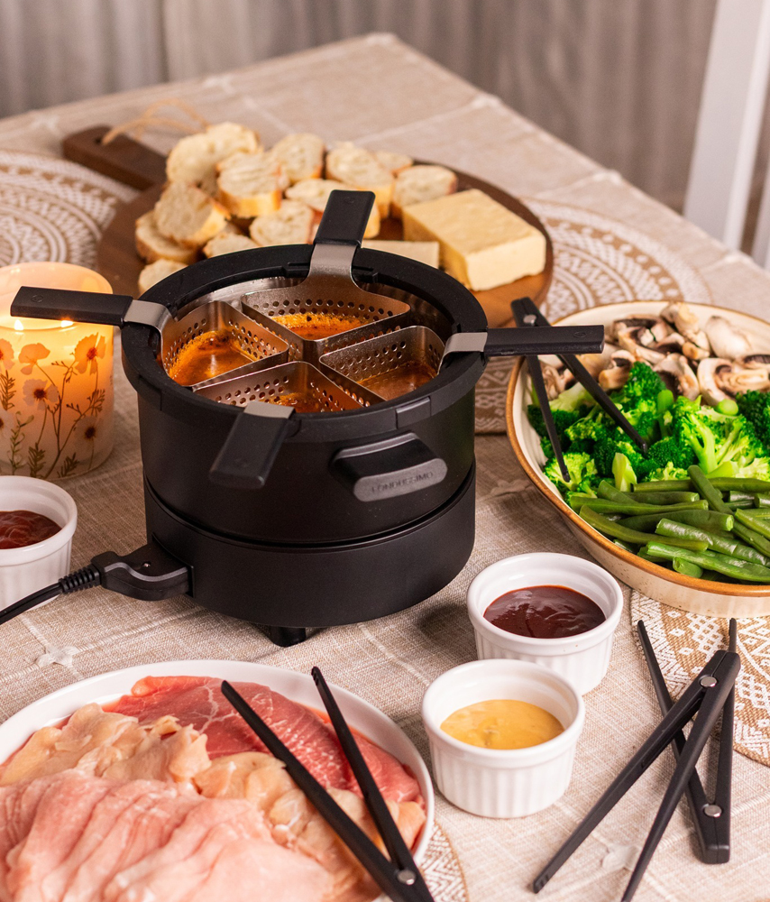 Fondussimo Mini – Ensemble à fondue Evolution 3-en-1 (4 personnes)