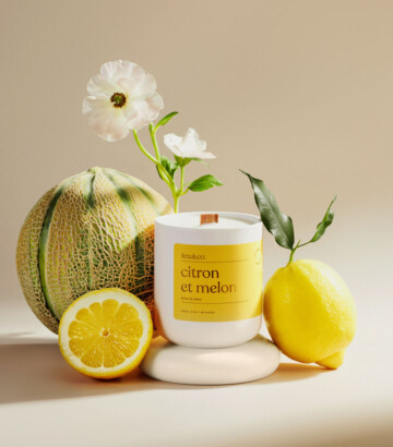 Bougie de soya – Citron & melon