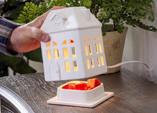 Diffuseur électrique petite maison pour cubes de cire