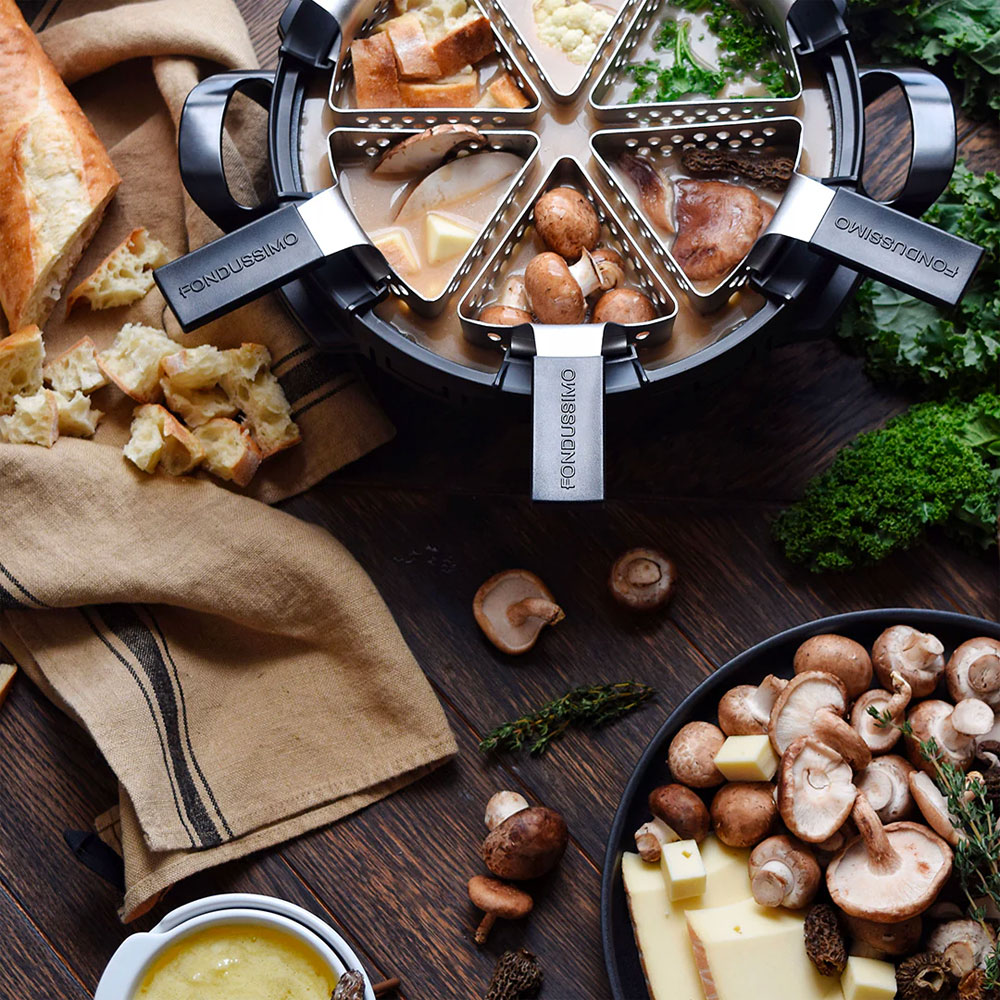 Recette de fondue aux champignons